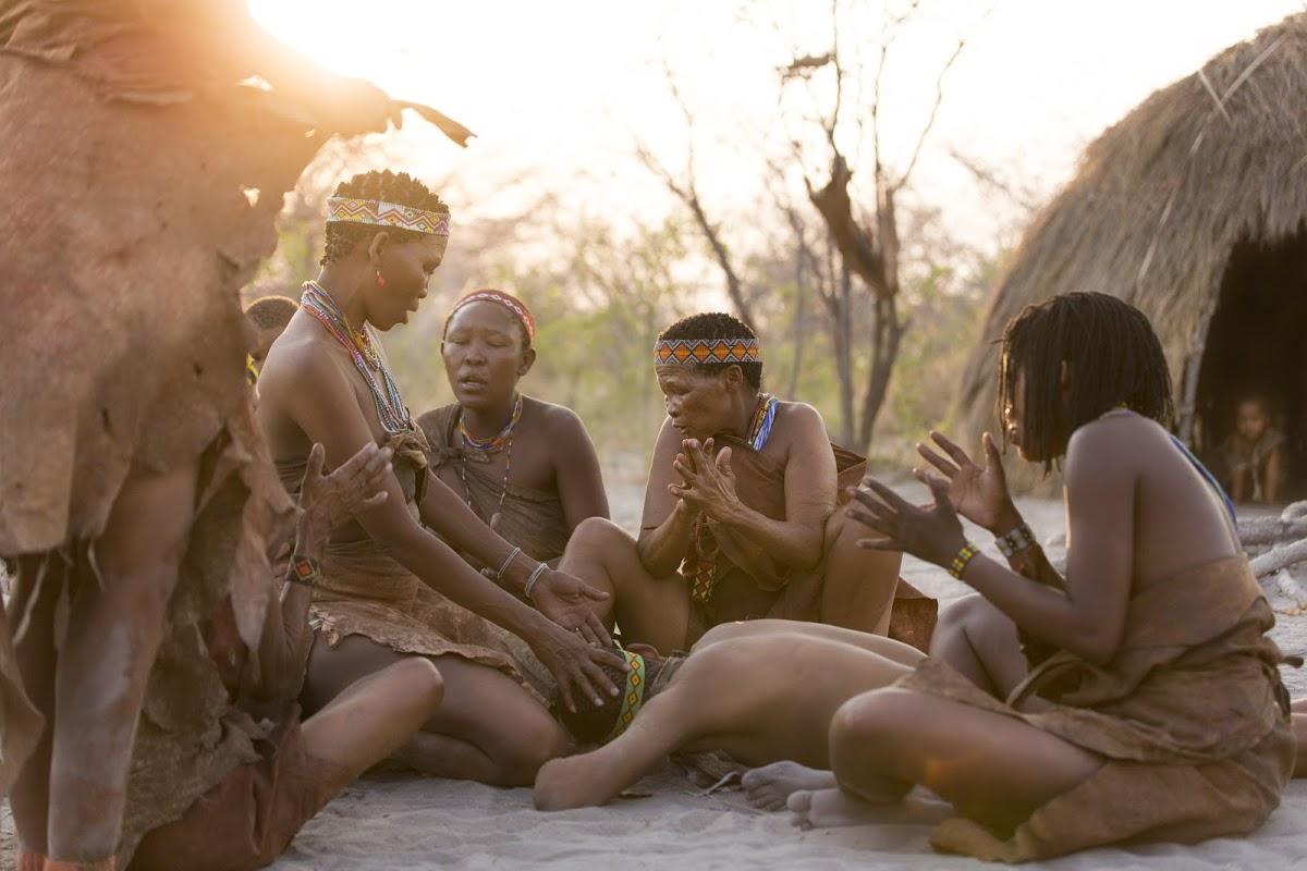 san-bushmen-kalahari-botswana San Bushmen in the Kalahari, Botswana