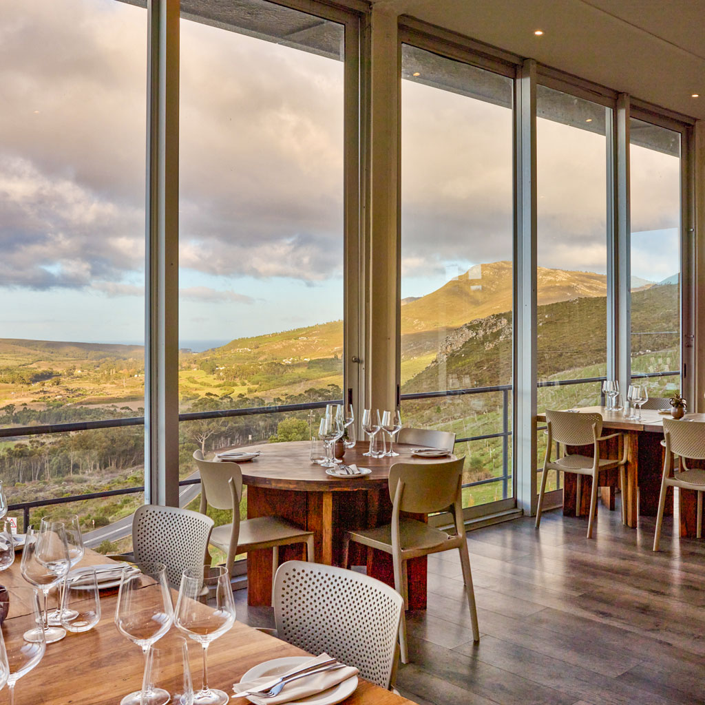 La Vierge restaurant valley and sea view